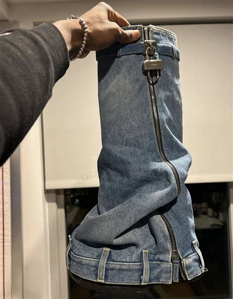 blue jean givenchy boots.